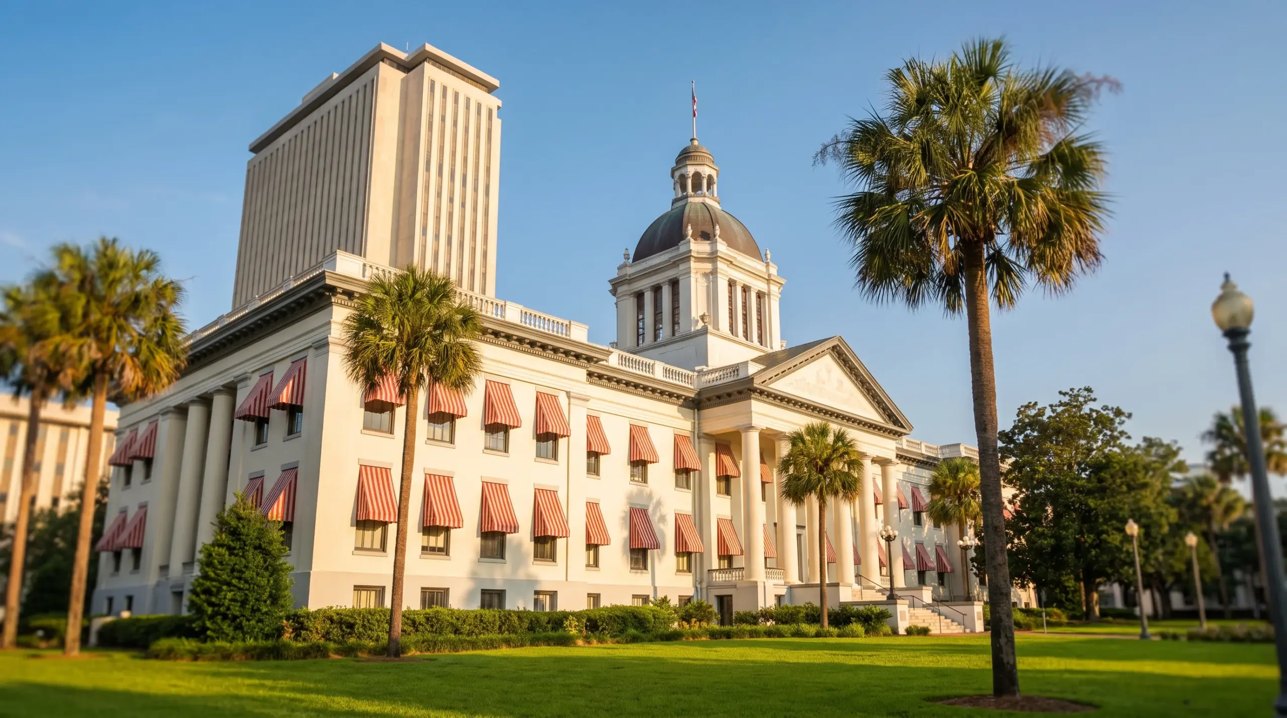 The Florida State Capitol complex in Tallahassee, where CS/HB 131 amending the curator statute was passed in 2026